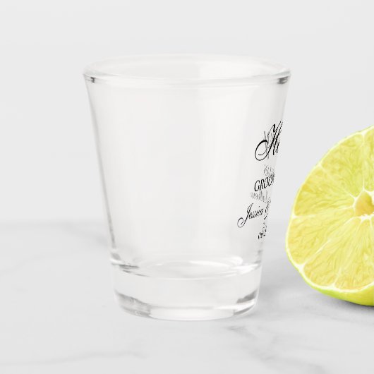 Trauzeuge-Skript angepasst Schnapsglas (Links)