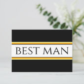 TRAUZEUGE Sporty Black Yellow White Racing Streife (Stehend Vorderseite)