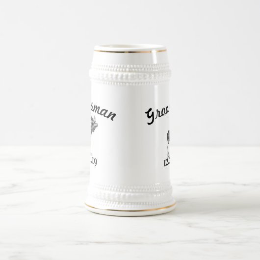 Trauzeuge Stein Vintag Moose Bierglas (Mittel)