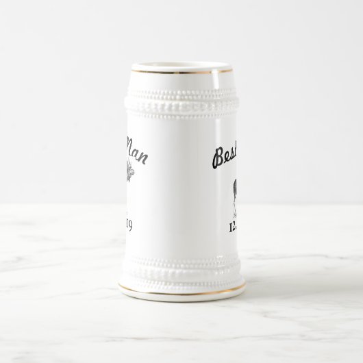 Trauzeuge Stein Vintag Moose Bierglas (Mittel)