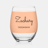 Trauzeuge Stilvoll Peach Minimalistisch Personalis