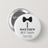 Trauzeuge-Tag-Nummer Button (Vorne & Hinten)