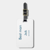 Trauzeuge Trauzeuge hinzufügen Name Text bachelore Gepäckanhänger (Vorderseite vertikal)