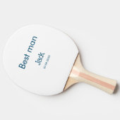 Trauzeuge Trauzeuge hinzufügen Name Text bachelore Tischtennis Schläger (Seitenansicht)