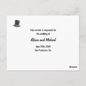 Trauzeuge Trauzeuge lustiger eleganter Vorschlag Postkarte (Rückseite)