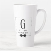 Trauzeuge Trauzeuge Mit Monogramm Bow Krawatte Vie Milchtasse (Rechts)