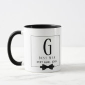 Trauzeuge Trauzeuge Mit Monogramm Bow Krawatte Vie Tasse (Links)
