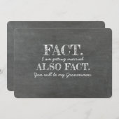 TRAUZEUGE TRAUZEUGE Vorschlag Funny Einladung (Vorne/Hinten)