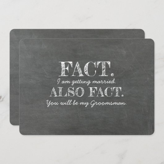 TRAUZEUGE TRAUZEUGE Vorschlag Funny Einladung (Vorne/Hinten)