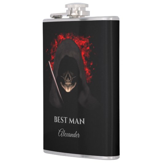 Trauzeuge Trauzeugen Geschenkflasche Gastgeschenk  Flachmann (Links)