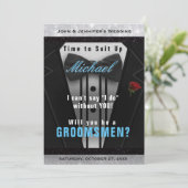 Trauzeuge Tuxedo Einladung Anzug hoch (Stehend Vorderseite)