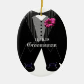 Trauzeuge Tuxedo Hochzeitssommer Keramikornament (Vorne)