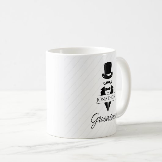 Trauzeuge Tuxedo Kaffeetasse (VorderseiteRechts)