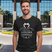 Trauzeuge Tuxedo Krawatte Black T-Shirt