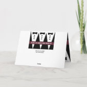 Trauzeuge Vielen Dank - Three Tuxedos - Anpassbar Dankeskarte (Rückseite)