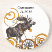 Trauzeuge Vintag Buck Untersetzer (Vorne)