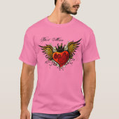 Trauzeuge Vintag Tattoo Winged Heart Shirt (Vorderseite)