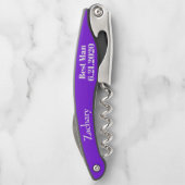 Trauzeuge Violet Black Wedding Schrauben Kellnermesser (Rückseite)