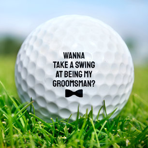 Trauzeuge Vorschlag Bowtie nehmen Schwung Golfball