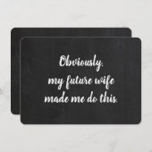 Trauzeuge-Vorschlag Funny Card Einladung (Vorne/Hinten)