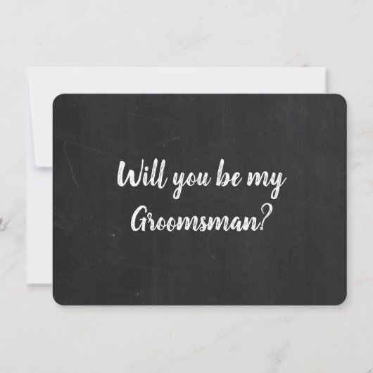 Trauzeuge-Vorschlag Funny Card Einladung (Rückseite)