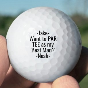 Trauzeuge Vorschlag Funny PAR T-SHIRT favorisiert Golfball