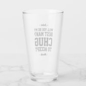 Trauzeuge Vorschlag Umarmung akzeptieren Funny Fav Glas (Rückseite)