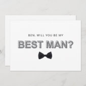 Trauzeuge-Vorschlagskarte für kühne Konturen Einladung (Vorne/Hinten)