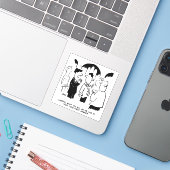 Trauzeuge warnt den Bridegroom-Hochzeitssänger Car Aufkleber (Laptop mit iPhone)