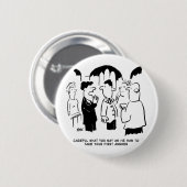 Trauzeuge-Warnung vor Bräutigam Button (Vorne & Hinten)