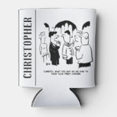 Trauzeuge-Warnung vor Bräutigam Dosenkühler (Vorderseite)