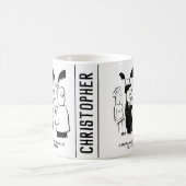 Trauzeuge-Warnung vor Bräutigam Kaffeetasse (Mittel)