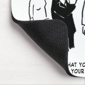 Trauzeuge-Warnung vor Bräutigam Mousepad (Ecke)