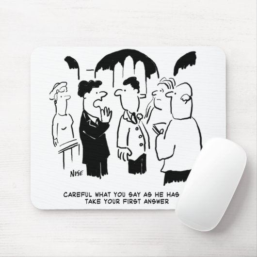 Trauzeuge-Warnung vor Bräutigam Mousepad (Mit Mouse)