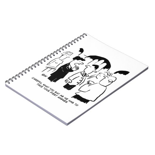 Trauzeuge-Warnung vor Bräutigam Notizblock (Linke Seite)