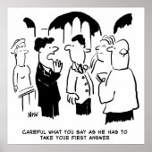 Trauzeuge-Warnung vor Bräutigam Poster (Vorne)