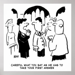 Trauzeuge-Warnung vor Bräutigam Poster