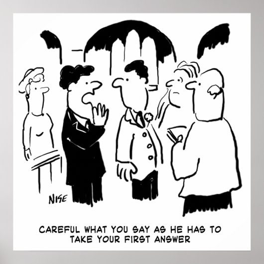 Trauzeuge-Warnung vor Bräutigam Poster (Vorne)