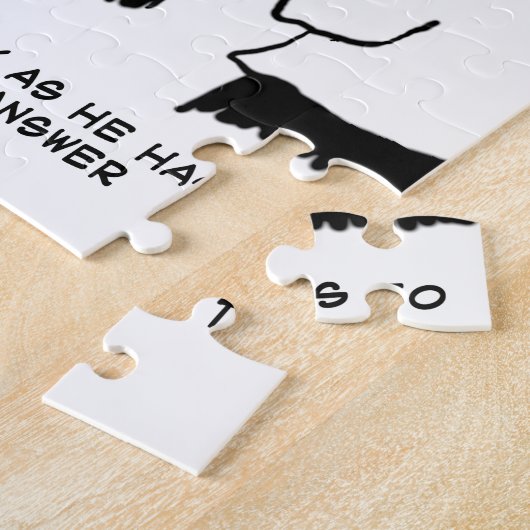 Trauzeuge-Warnung vor Bräutigam Puzzle (Seite)