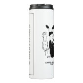 Trauzeuge-Warnung vor dem Bräunen-Thermaltumbler Thermosbecher (Rückseite)