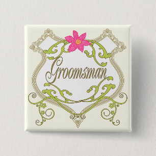 Trauzeuge Wedding Abzeichens Button