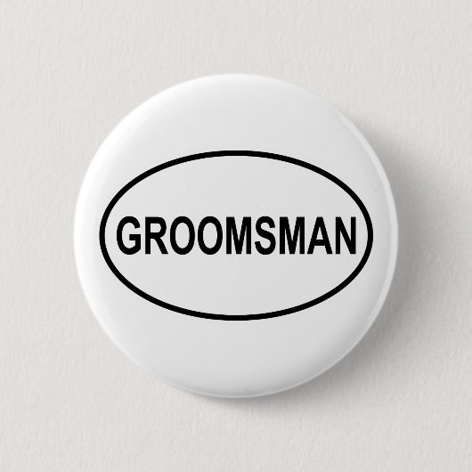Trauzeuge-Wedding Oval Button (Vorderseite)