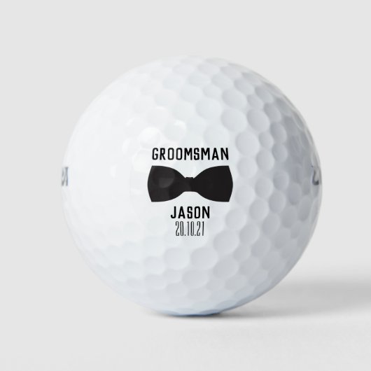 Trauzeuge Wedding Party-Geschenk Golf Balls Golfball (Vorderseite)