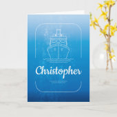 Trauzeuge Wedding Party Nautical Cruise Ship Karte (Gelbe Blume)