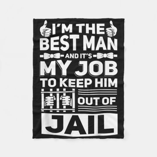 Trauzeuge Wedding Trauzeugen Funny Bridal Bachelor Fleecedecke (Vorderseite)