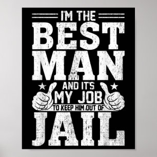 Trauzeuge Wedding Trauzeugen Funny Bridal Bachelor Poster