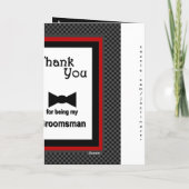 TRAUZEUGE Wedding Vielen Dank Dankeskarte (Rückseite)