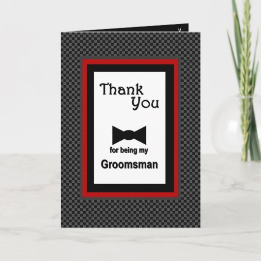 TRAUZEUGE Wedding Vielen Dank Dankeskarte (Vorderseite)