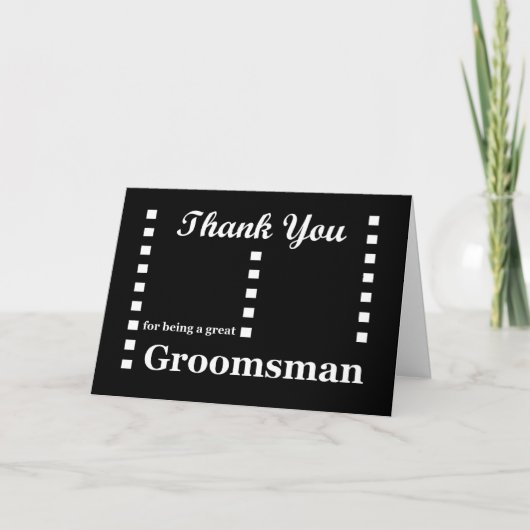 TRAUZEUGE Wedding Vielen Dank - Zipper Karos Dankeskarte (Vorderseite)