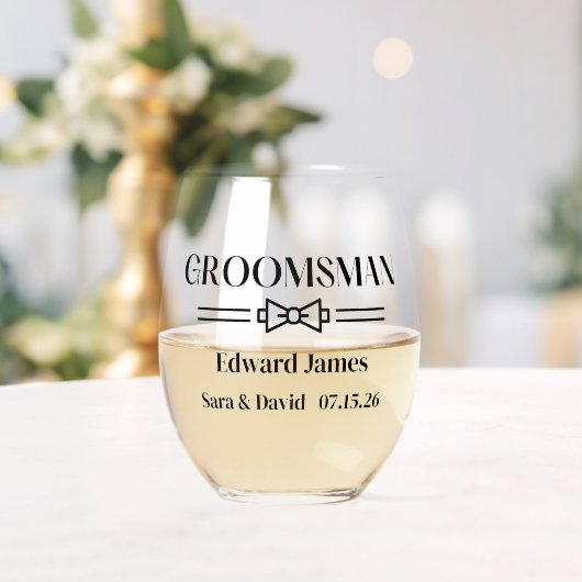 Trauzeuge Weinglas Ohne Stiel (Insitu (Hochzeit))